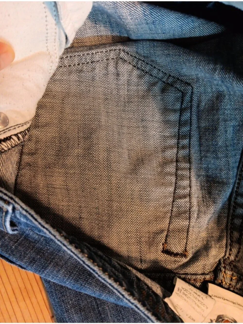 Harley Davidson Jeans Women 8 Regular Bootcut Embroidered Pocket Distressed Read - Picture 6 of 12